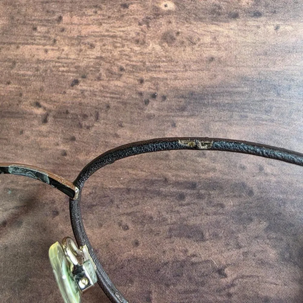 Kliik Denmark Women's Eyeglasses Brown‎ Round Metal Frame 50-18-135 FRAMES ONLY